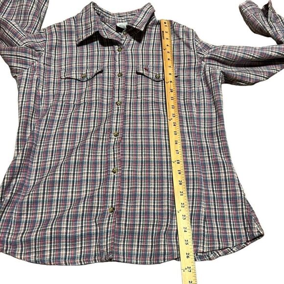 Carhartt Pink and Blue Plaid Flannel Shirt. Size Large. Great Condition!! - Picture 14 of 14